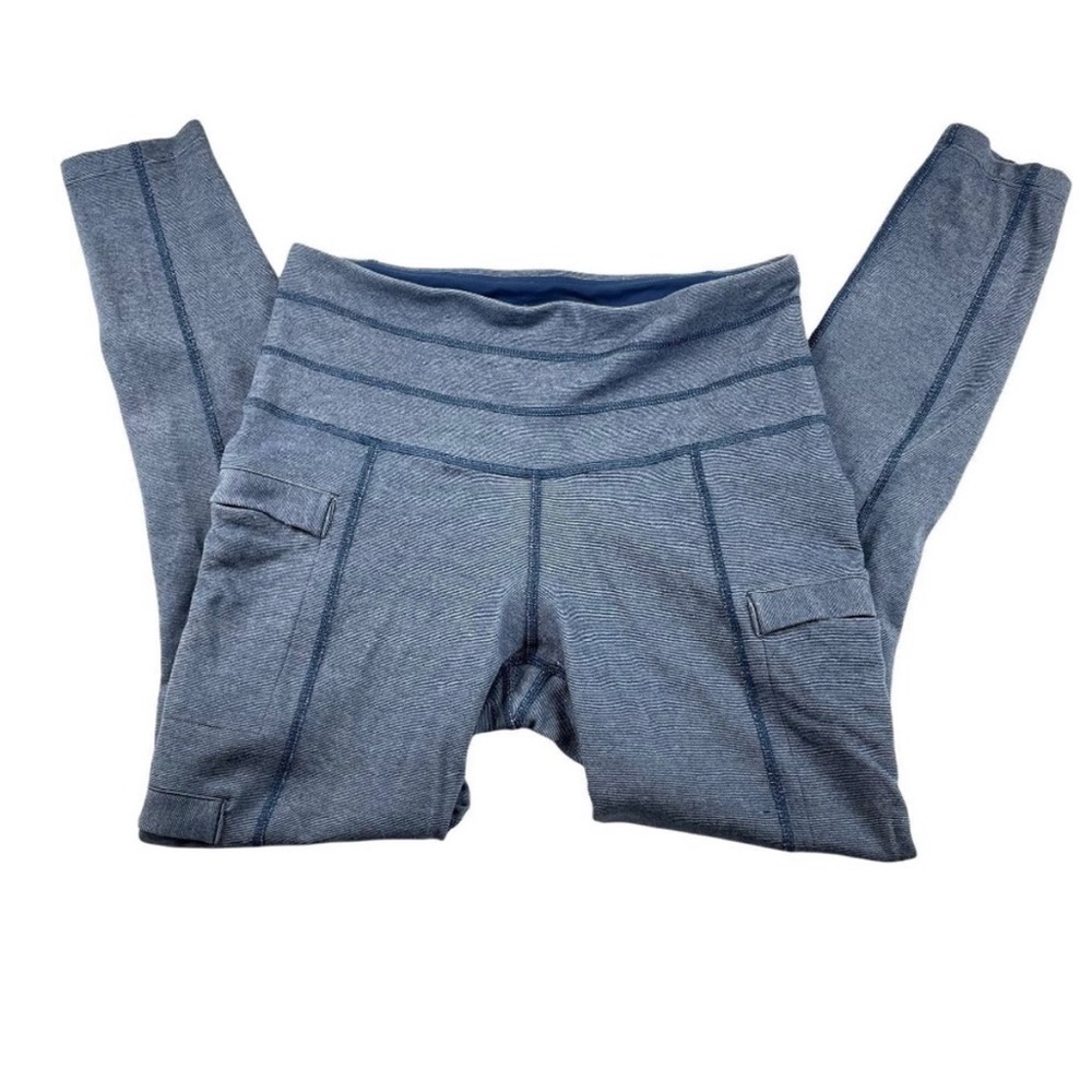 The north face blue heathered legging in medium